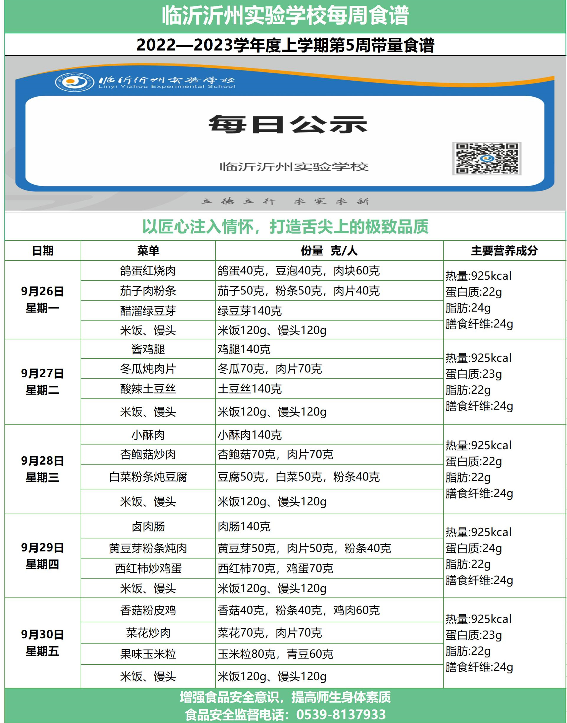 临沂沂州实验学校第五周带量食谱 _A1D33.jpg